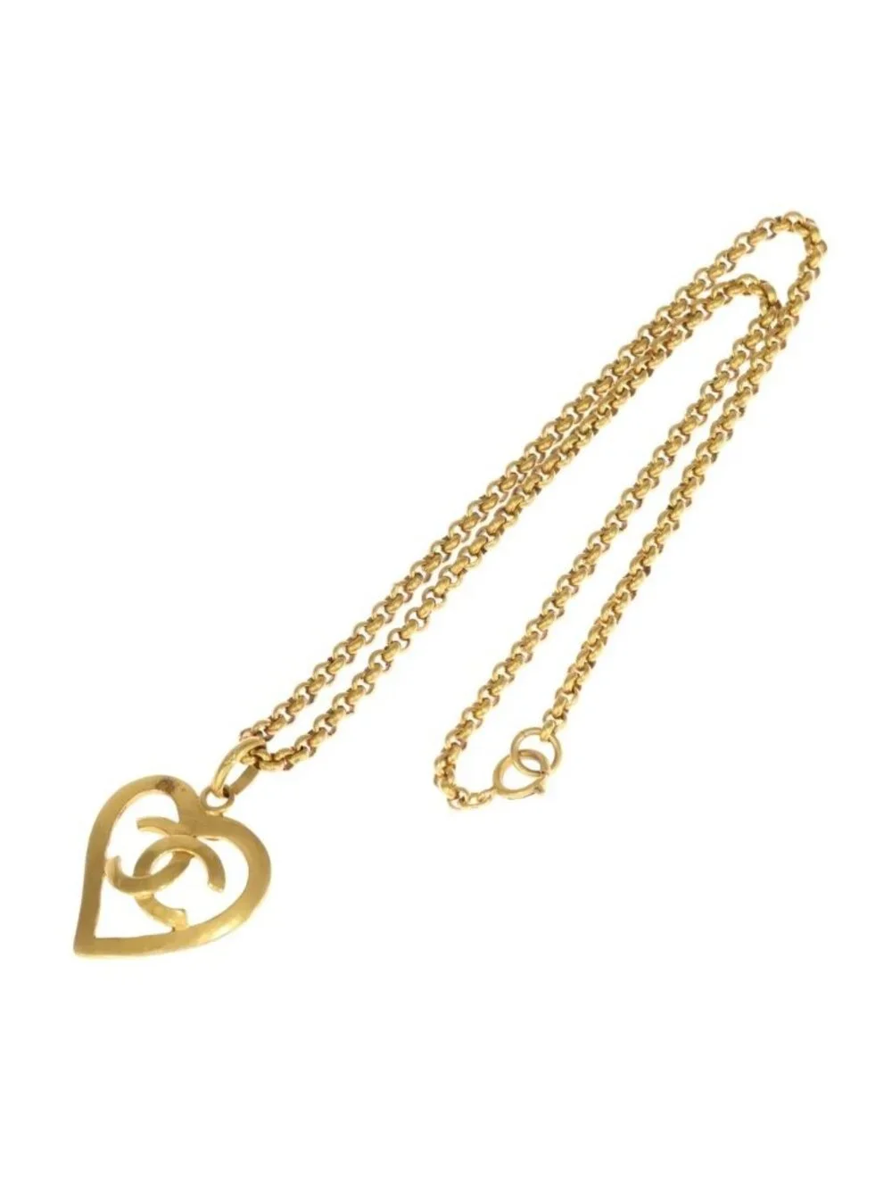 Chanel CC Logo Necklace Gold